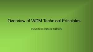 CCIE Overview of WDM Technical Principles